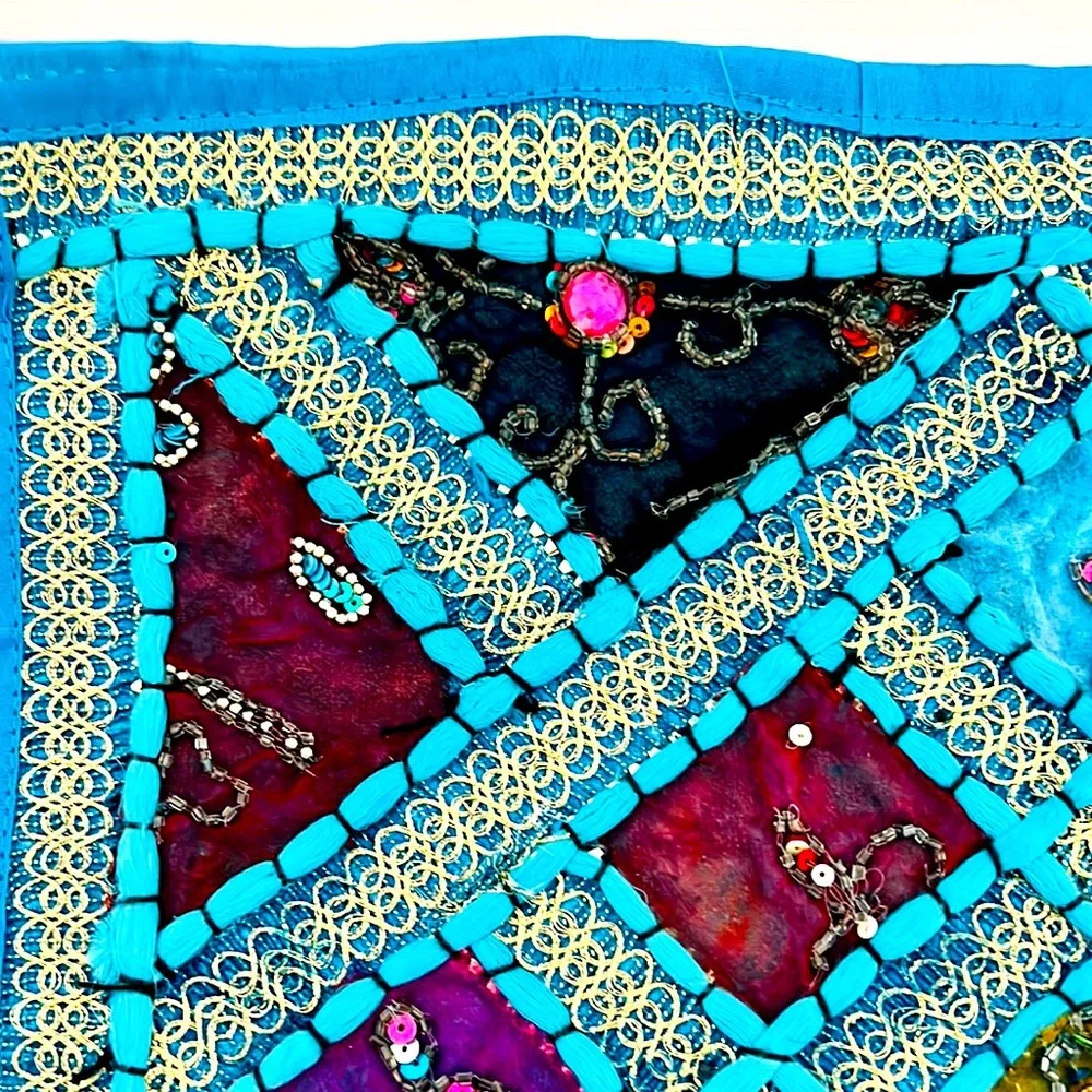 Pillow Cover~Sequins & Beads / New / Square Shape - Picture 4 of 10